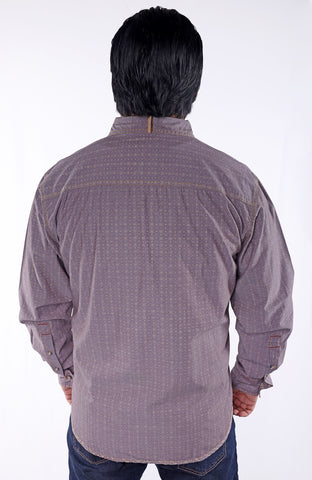 AVERY | 100% Cotton Poplin - Geometric Print - Long Sleeve Shirt