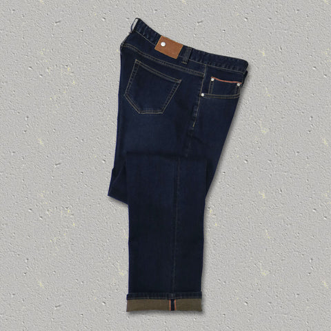 PRESTON | Cotton/Spandex 5-Pocket Selvedge Denim Jean (Straight Fit)
