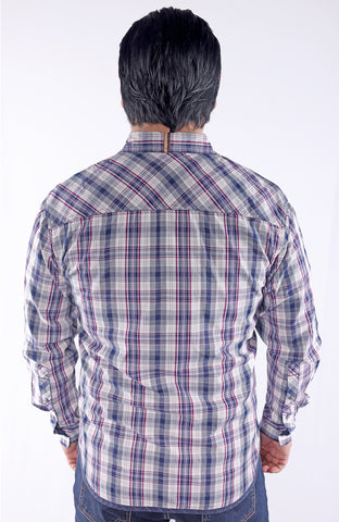 JOHAN | 100% Cotton Yarn-Dye Plaid - Long Sleeve Shirt