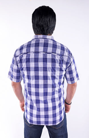 PERVIS | Woven Cotton Short Sleeve Shirt