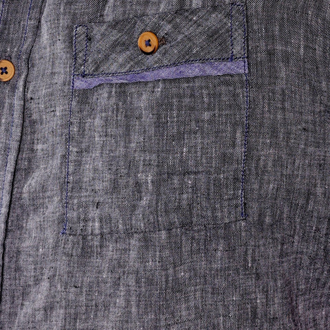 RHETT | Woven Linen Cotton Short Sleeve Shirt