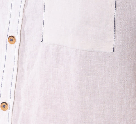 RHETT | Woven Linen Cotton Short Sleeve Shirt