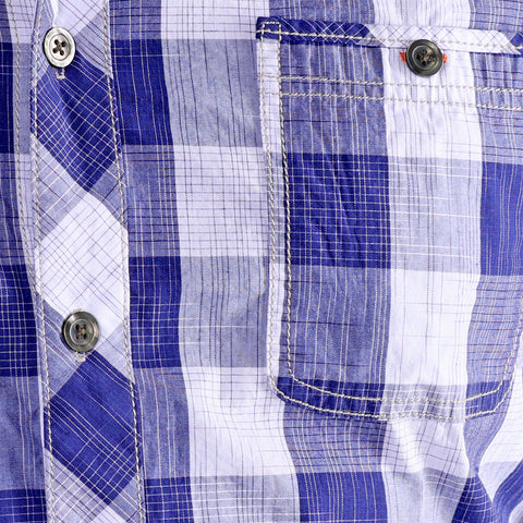 PERVIS | Woven Cotton Short Sleeve Shirt